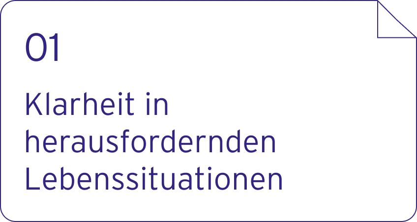 01. Klarheit in herausfordernden Lebenssituationen – Therapieschwerpunkt